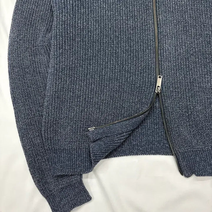 [BUNJANG] DKNY Cotton Zip-Up Knit Cardigan / DKNY 코튼 집업 니트