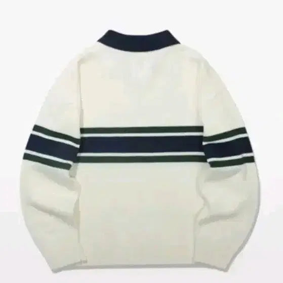 [BUNJANG] Main Booth Academy Collar Sweater (Ivory) / 메인부스 니트 Academy Collor Sweater(IVORY)