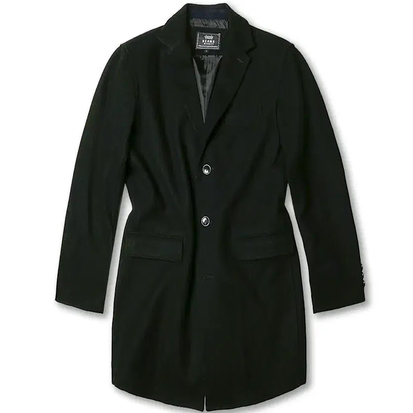 [BUNJANG] Beams Heart Black Wool Standard Single Coat / 할인# 빔즈 하트 [Beams Heart] 블랙 울 스탠다드 싱글 코트