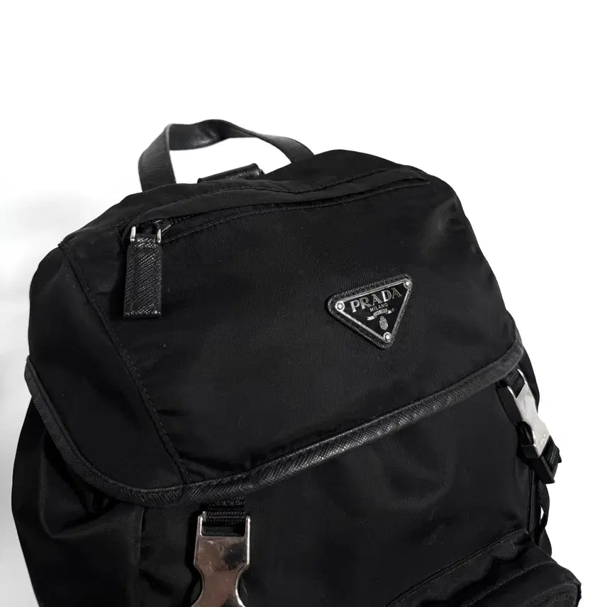 [BUNJANG] Prada Re-Nylon and Saffiano Backpack / 프라다 리나일론 앤 사피아노 백팩