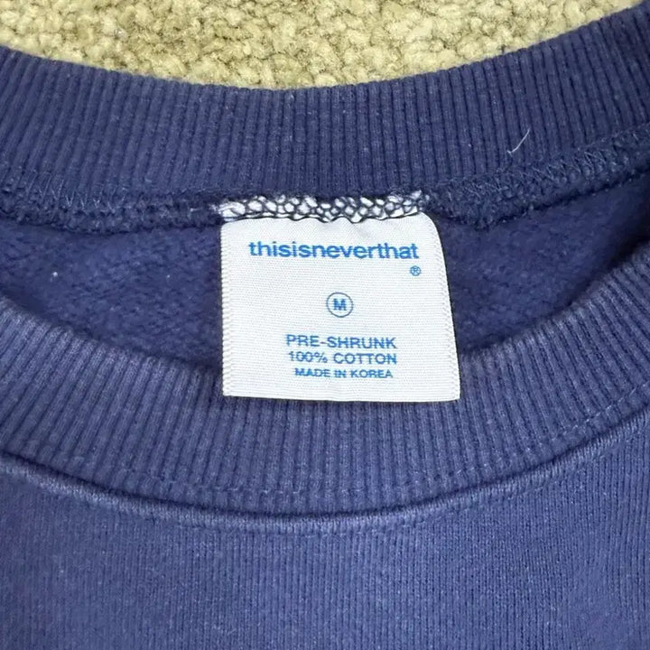 [BUNJANG] thisisneverthat Navy Crewneck M / 디스이즈네버댓 네이비 맨투맨 M