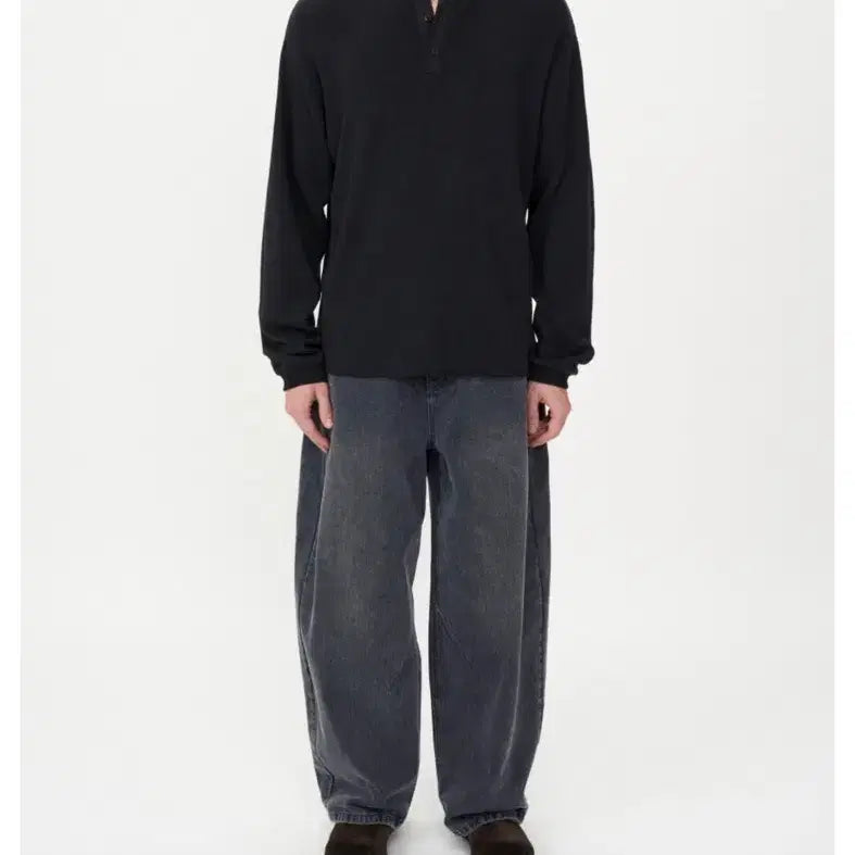 [BUNJANG] INSILENCE Balloon Fit Denim Pants - WASHED BLACK - L Size / 체인트윌 벌룬핏 데님 팬츠 WASHED BLACK L사이즈