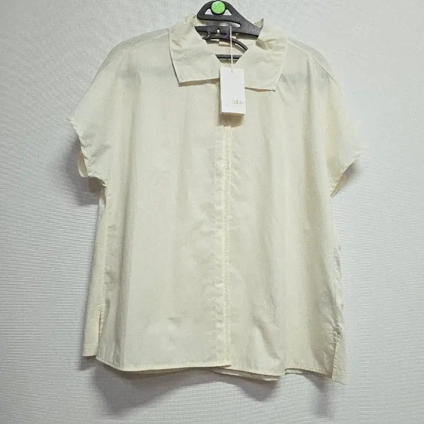 [BUNJANG] Isae Cotton Blend Short Sleeve Blouse / 새상품 이새 코튼혼방 반팔 셔츠 블라우스