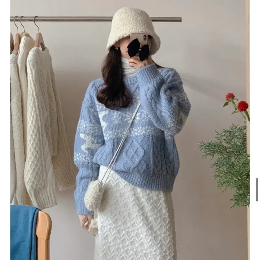 [BUNJANG] Lovin There Alpaca Knit Sweater / Lovin There 알파카 니트