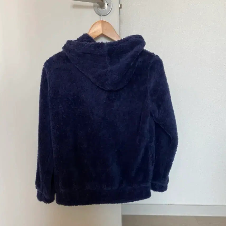 [BUNJANG] Embroidered Fleece Hoodie Zip-Up / [무료배송] 자수 후리스 후드 집업
