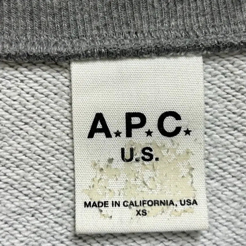 [BUNJANG] A.P.C. ASA Sweatshirt (XS) - Gray / [여자-85 (XS)]A.P.C 아페쎄 ASA 스웨트셔츠 맨투맨
