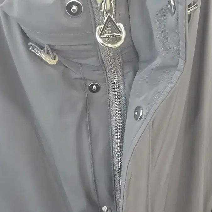 [BUNJANG] Solid Short Padded Jacket Gray 46 / 솔리드 숏 패딩 자켓 그레이 46 (95)