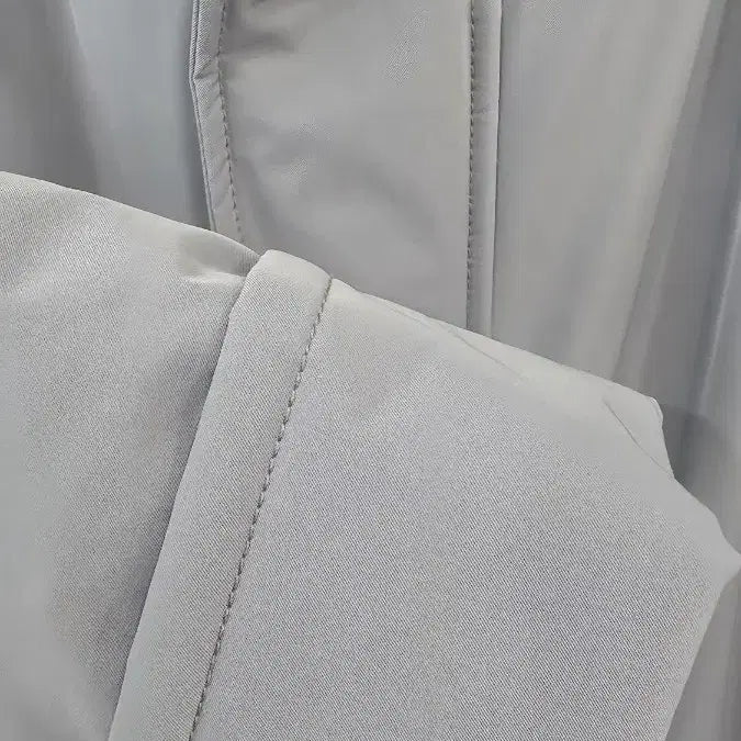 [BUNJANG] Solid Short Padded Jacket Gray 46 / 솔리드 숏 패딩 자켓 그레이 46 (95)