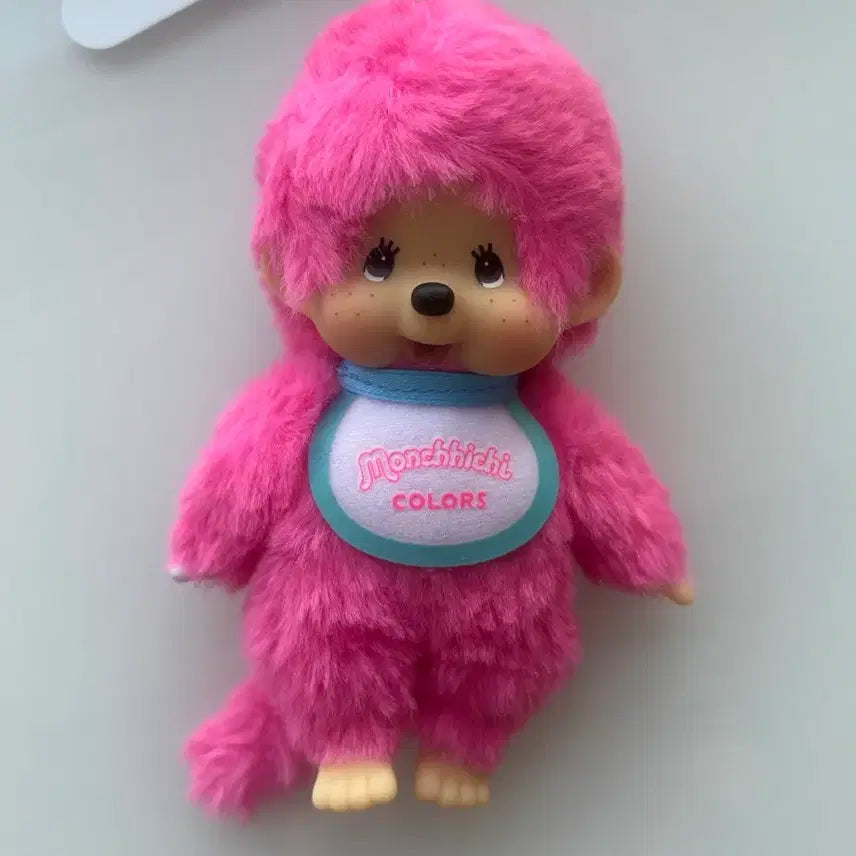 [BUNJANG] Monchhichi Bebichhichi Pink Color Mascot Keyring / 몬치치 베비치치 핑크 컬러 마스코트 인형 키링