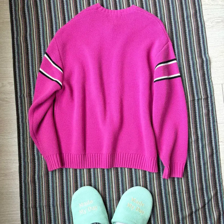 [BUNJANG] Supreme Chest Stripe Knit Sweater / 슈프림 체스트 스트라이프 니트 스웨터