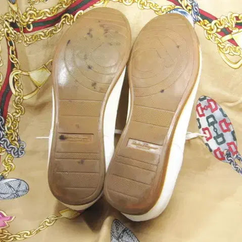 [BUNJANG] Ferragamo Calfskin Sneakers (White, Size 285) / 이태리명품 페라가모 화이트계열 카프스킨 스니커즈 285