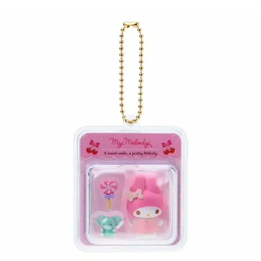 [BUNJANG] Sanrio My Melody Miniature Charm Keyring / 산리오 마이멜로디 미니어쳐 참 키링