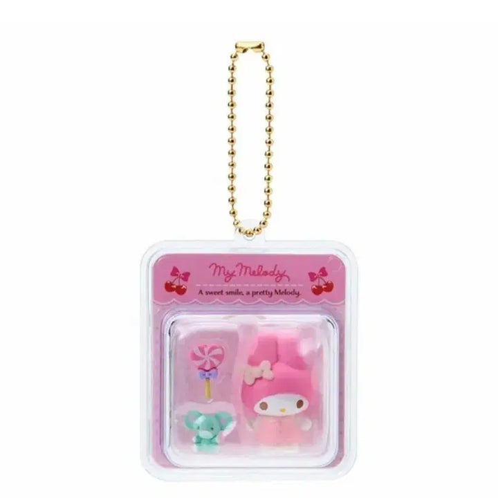 [BUNJANG] Sanrio My Melody Miniature Charm Keyring / 산리오 마이멜로디 미니어쳐 참 키링
