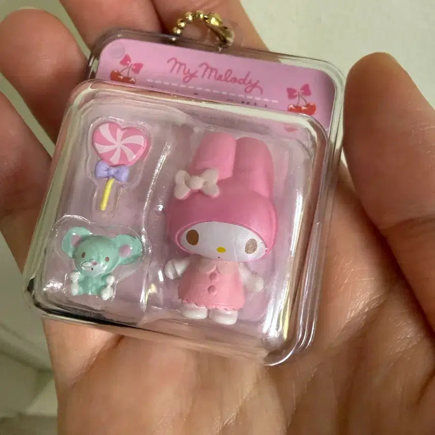 [BUNJANG] Sanrio My Melody Miniature Charm Keyring / 산리오 마이멜로디 미니어쳐 참 키링