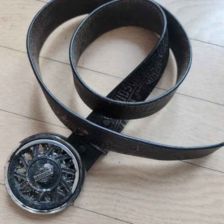 [BUNJANG] Harley Davidson Leather Belt / 할리데이비슨 통주물 가죽벨트 정품