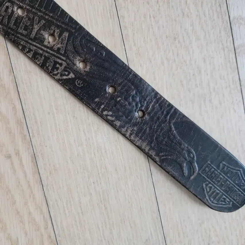 [BUNJANG] Harley Davidson Leather Belt / 할리데이비슨 통주물 가죽벨트 정품