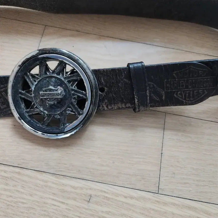 [BUNJANG] Harley Davidson Leather Belt / 할리데이비슨 통주물 가죽벨트 정품