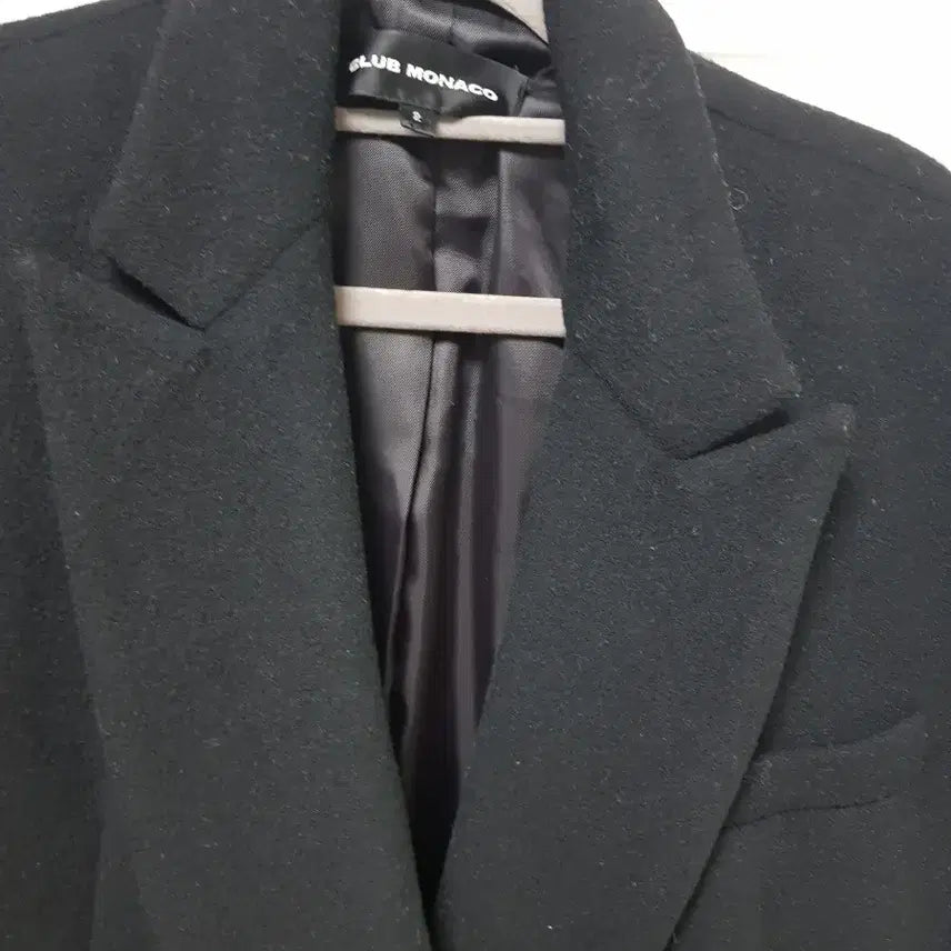 [BUNJANG] Club Monaco Black Wool Coat (Size 2) / 클럽모나코 블랙 모직 코트 2사이즈