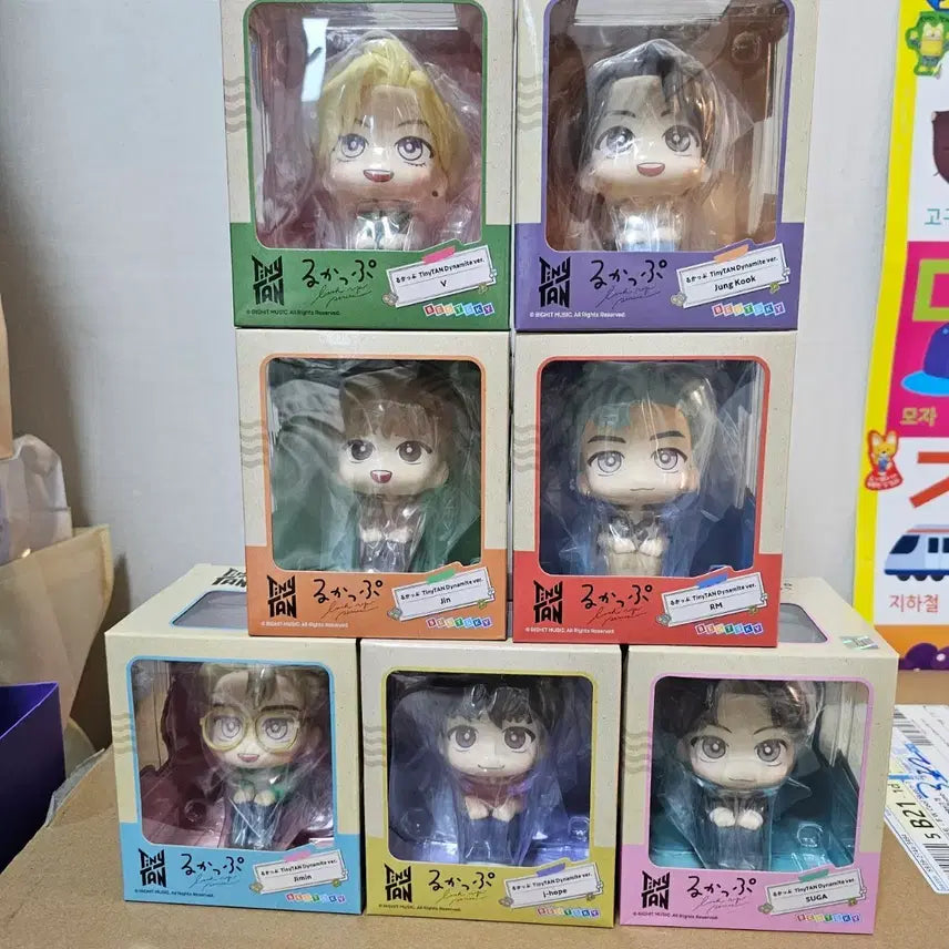[BUNJANG] BTS TinyTAN Look Up Figure Bundle Set (7-Piece) / BTS 방탄소년단 룩업 피규어 미개봉 일괄 7종