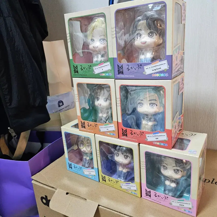 [BUNJANG] BTS TinyTAN Look Up Figure Bundle Set (7-Piece) / BTS 방탄소년단 룩업 피규어 미개봉 일괄 7종