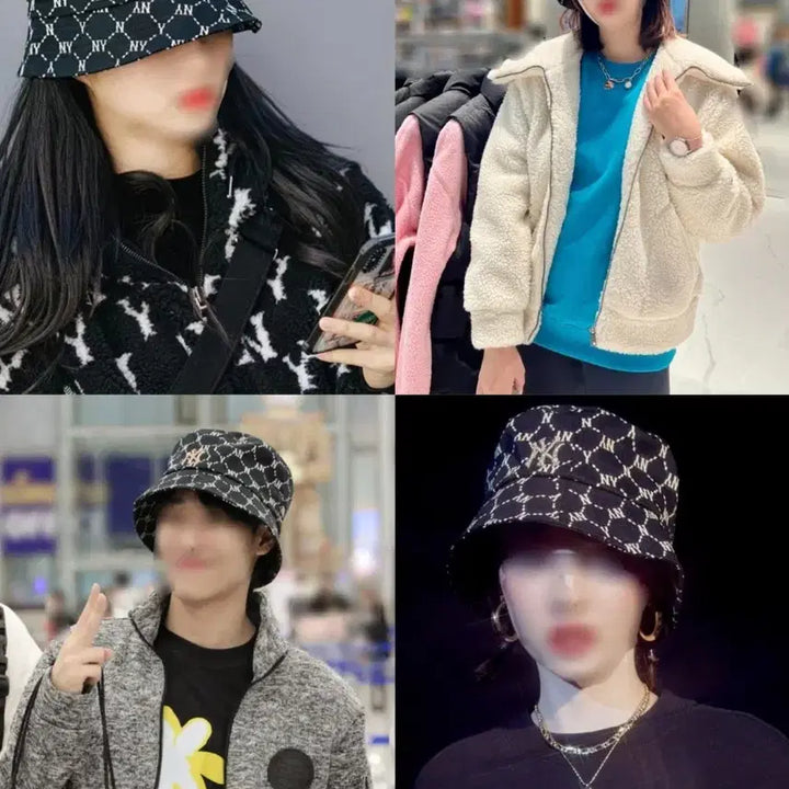 [BUNJANG] MLB Black Champagne Gold Lettering Bucket Hat / MLB 엠엘비 블랙 샴페인골드 레터링 벙거지 모자 버킷햇
