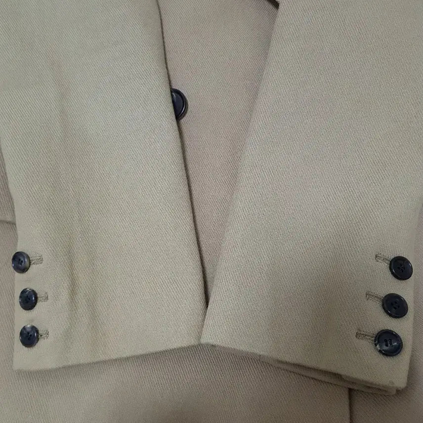 [BUNJANG] Sandro Double Breasted Coat Beige 55 / 산드로 더블 브레스트 코트 베이지 55