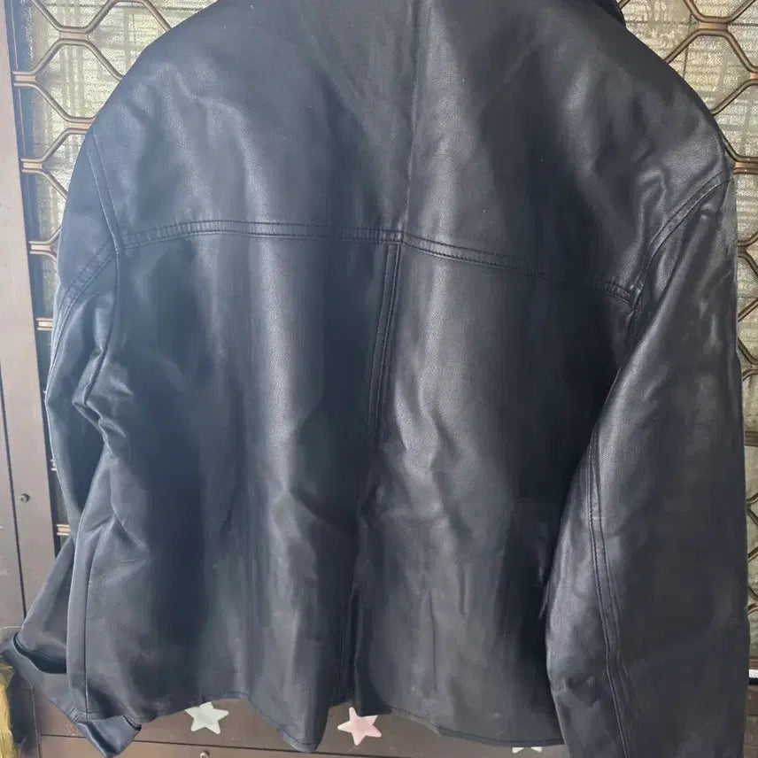 [BUNJANG] MIXXO Black Leather Jacket (M) / MIXXO 블랙 레더 자켓 M사이즈