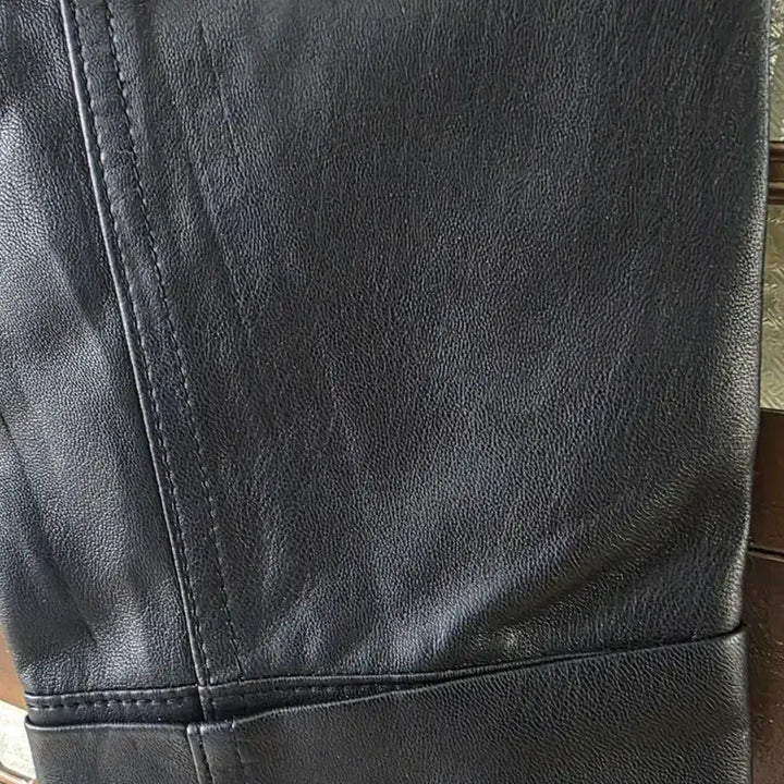 [BUNJANG] MIXXO Black Leather Jacket (M) / MIXXO 블랙 레더 자켓 M사이즈