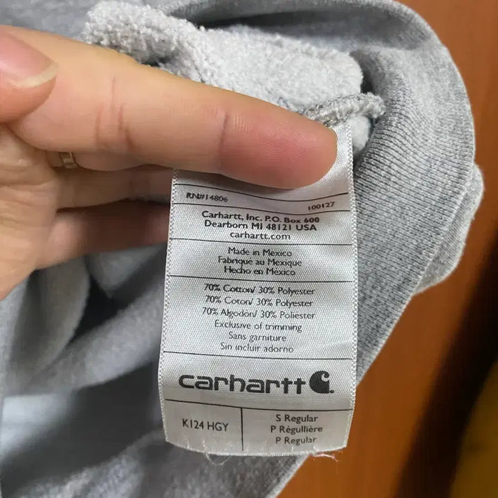 [BUNJANG] Carhartt Gray Original Fit Sweatshirt / [CARHARTT] 칼하트 그레이 맨투맨 오리지널핏 S사이즈