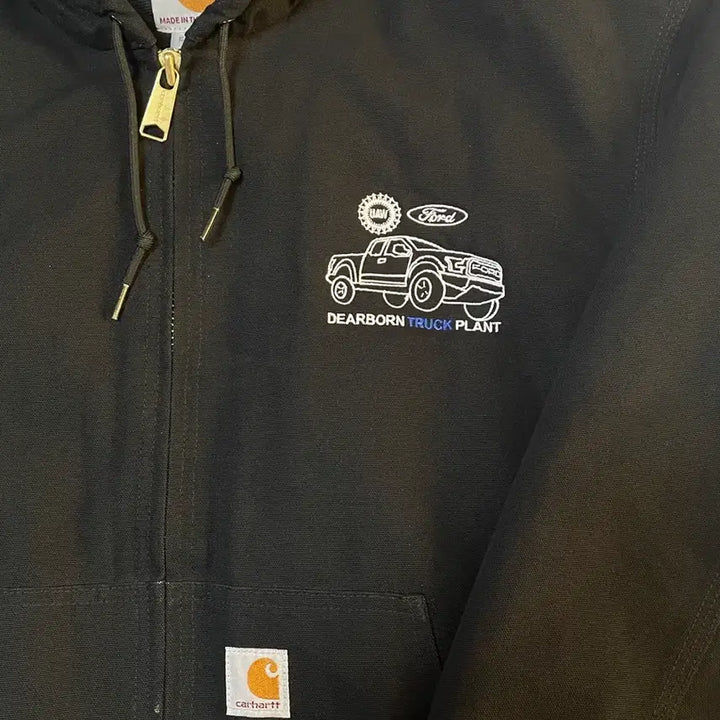 [BUNJANG] Carhartt Hooded Zip-up Jacket Black (XL) / 칼하트 후드집업 블랙 (XL)