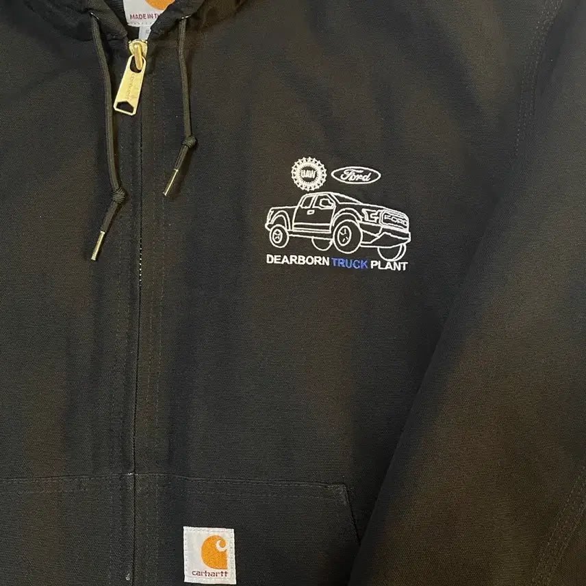 [BUNJANG] Carhartt Hooded Zip-up Jacket Black (XL) / 칼하트 후드집업 블랙 (XL)