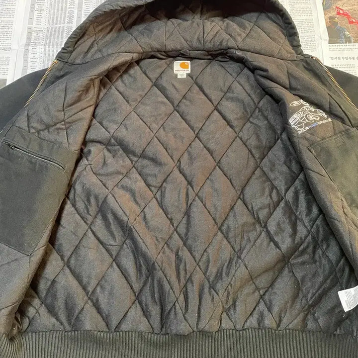 [BUNJANG] Carhartt Hooded Zip-up Jacket Black (XL) / 칼하트 후드집업 블랙 (XL)