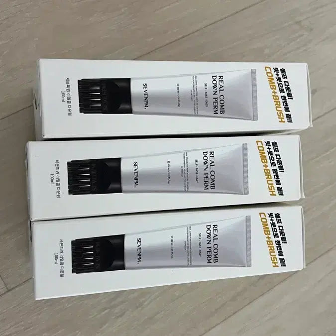 [BUNJANG] 7PM Real Com Down Perm (3) Sealed / 세븐피엠 리얼콤 다운펌 3개 미개봉 새제품