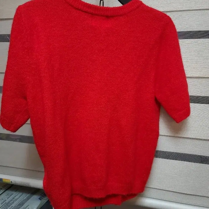 [BUNJANG] H&M Red Short Sleeve Cardigan / H&M 레드 반팔 가디건 55