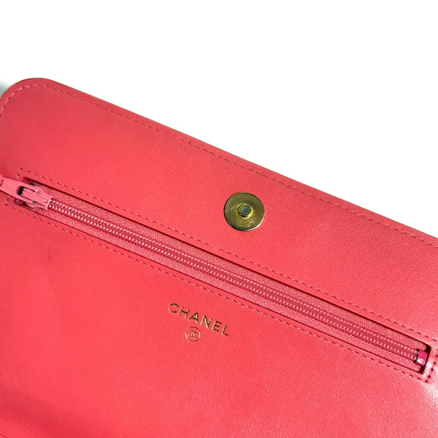 [BUNJANG] Chanel Boy WOC Chain Bag Pink / 샤넬 캐비어 보이 WOC 체인백 핑크