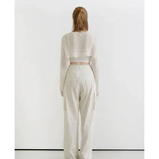 [BUNJANG] Eodawl Crop Knit and Cargo Pants Set / 어다울 크롭 니트+카고 팬츠 세트