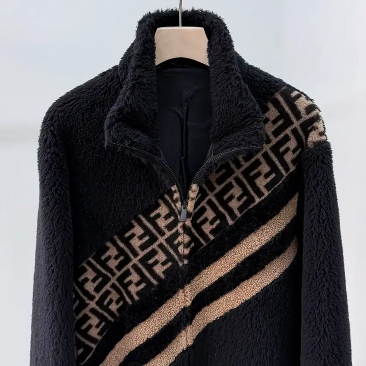 [BUNJANG] Fendi FF Monogram Shearling Fleece Jacket / [S+급/46] 펜디 FF 모노그램 시어링 후리스 플리스 자켓