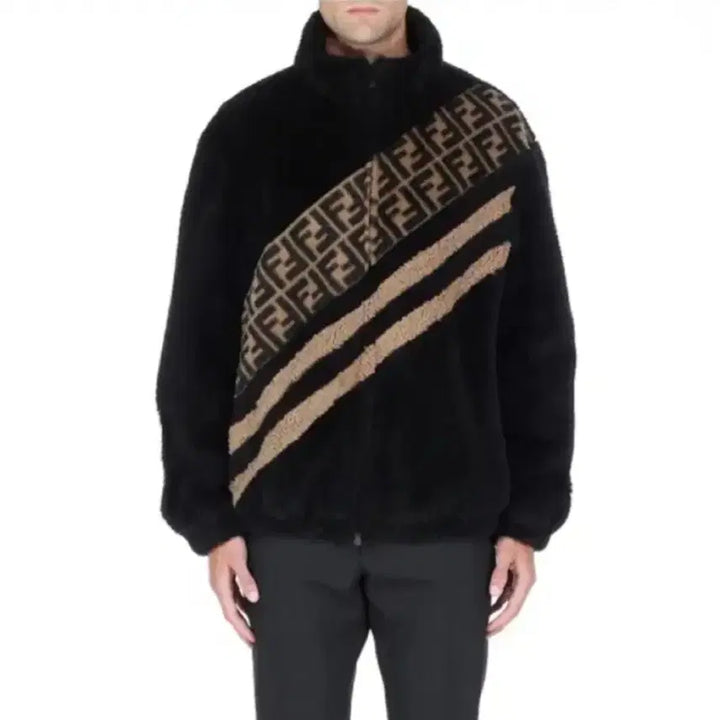 [BUNJANG] Fendi FF Monogram Shearling Fleece Jacket / [S+급/46] 펜디 FF 모노그램 시어링 후리스 플리스 자켓