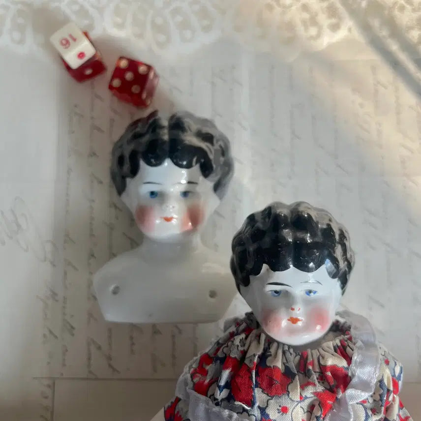 [BUNJANG] Antique Head Dolls 4-Piece Set / 앤틱 헤드돌 4p