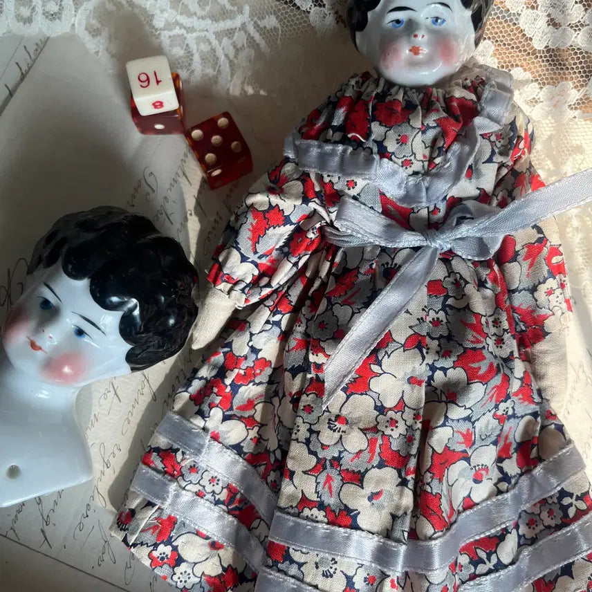 [BUNJANG] Antique Head Dolls 4-Piece Set / 앤틱 헤드돌 4p