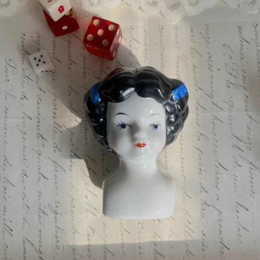 [BUNJANG] Antique Head Dolls 4-Piece Set / 앤틱 헤드돌 4p