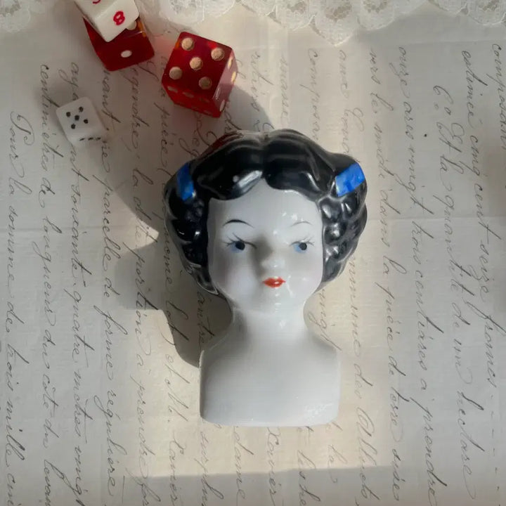 [BUNJANG] Antique Head Dolls 4-Piece Set / 앤틱 헤드돌 4p