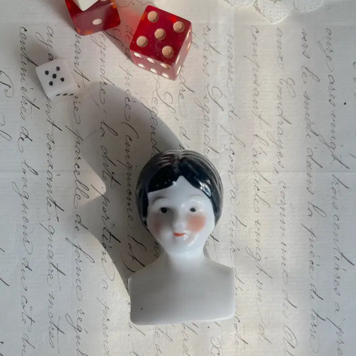[BUNJANG] Antique Head Dolls 4-Piece Set / 앤틱 헤드돌 4p