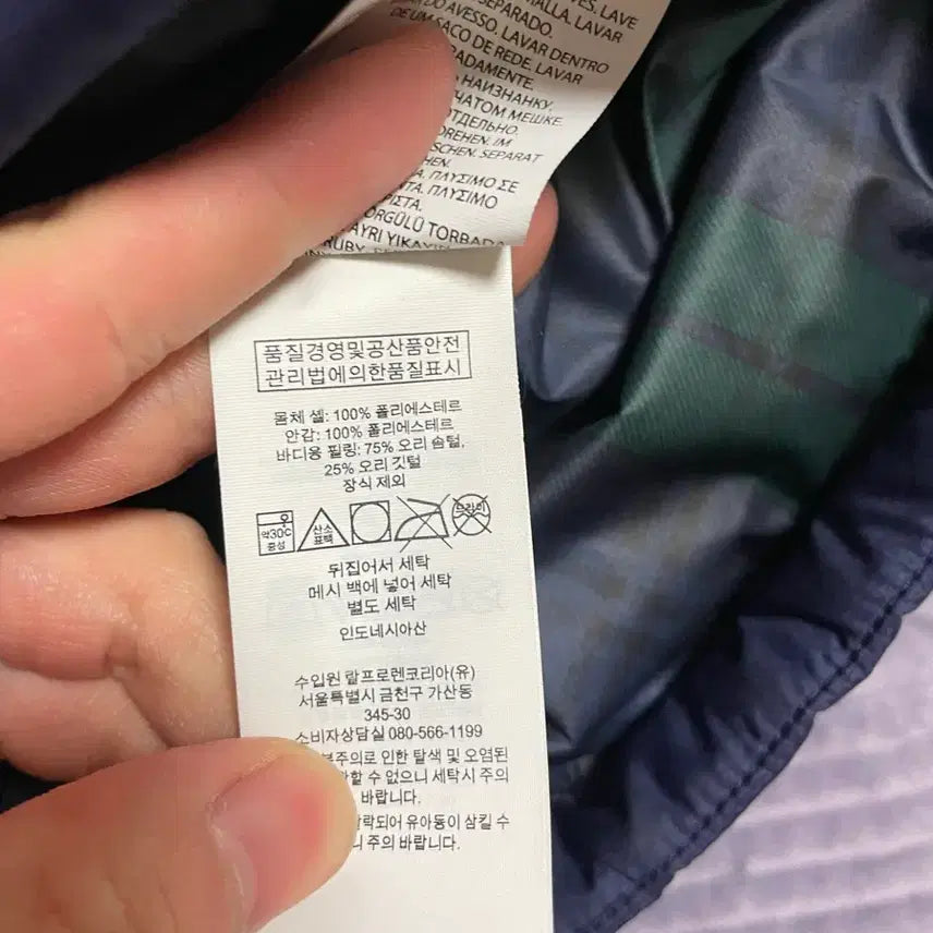 [BUNJANG] Polo Duck Down Padded Jacket Navy / (마지막특가)폴로 덕다운 패딩 네이비