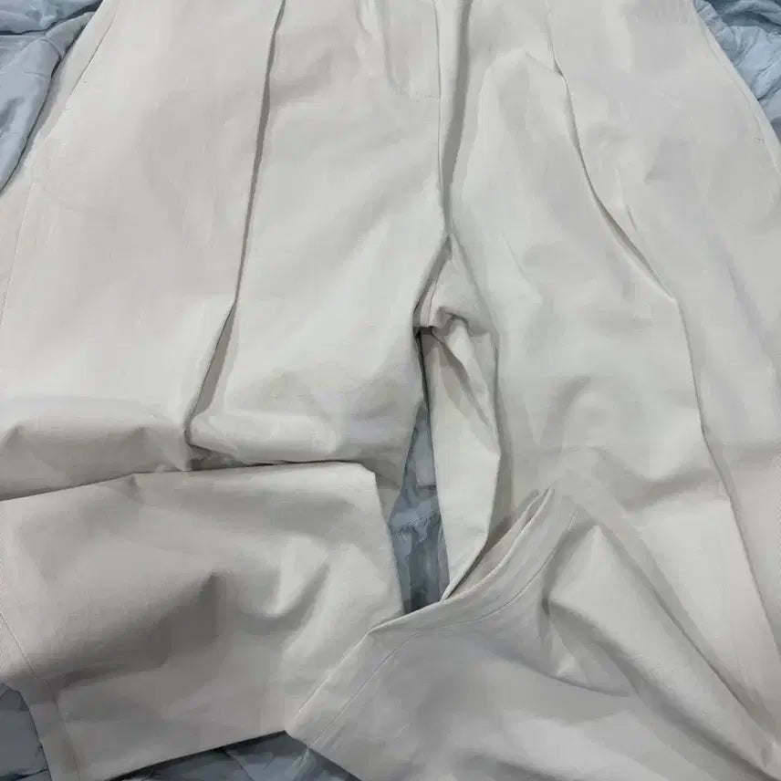[BUNJANG] LATT White Wide Pants / 한섬 LATT 화이트 와이드팬츠