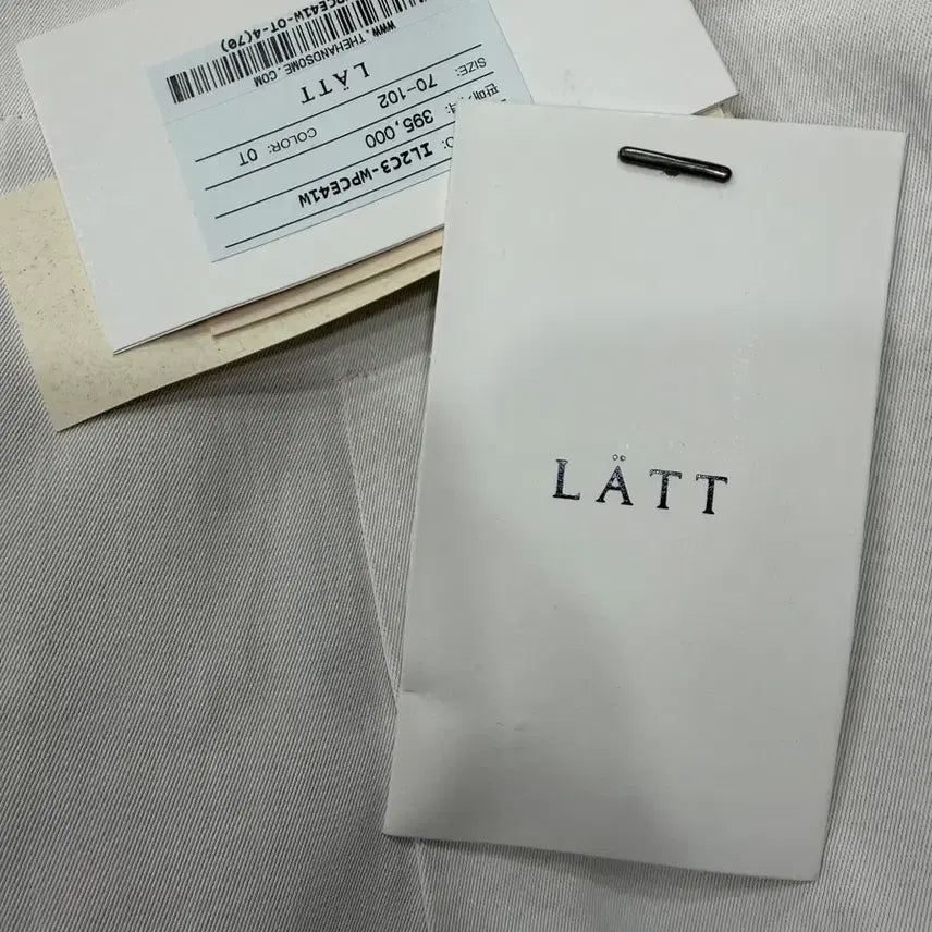 [BUNJANG] LATT White Wide Pants / 한섬 LATT 화이트 와이드팬츠