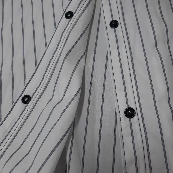 [BUNJANG] Vov Mix Stripe Cotton Shirt White / 보브 믹스 스트라이프 코튼 셔츠 화이트