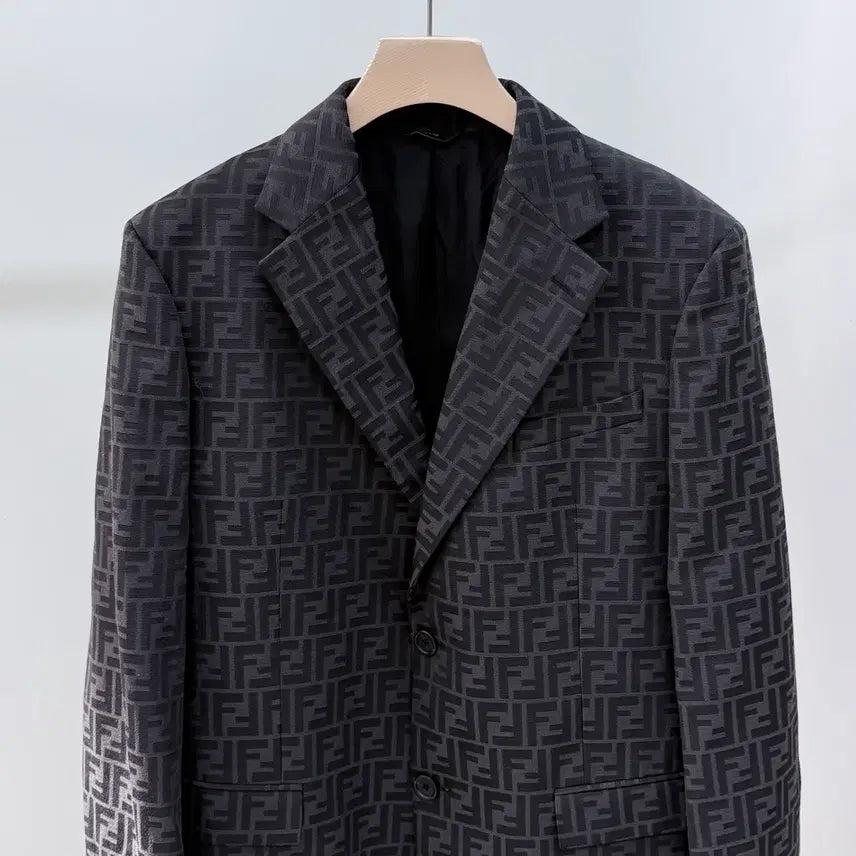 [BUNJANG] Fendi FF Monogram Blazer Jacket / [S+급/54] 펜디 FF 모노그램 블레이저 자켓 정장