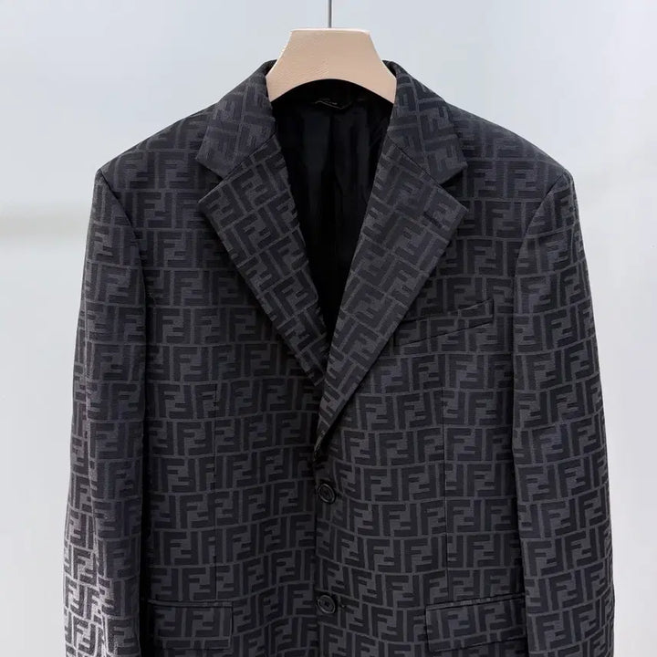 [BUNJANG] Fendi FF Monogram Blazer Jacket / [S+급/54] 펜디 FF 모노그램 블레이저 자켓 정장