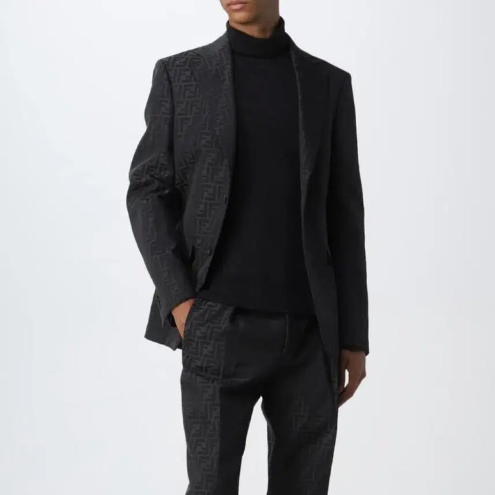 [BUNJANG] Fendi FF Monogram Blazer Jacket / [S+급/54] 펜디 FF 모노그램 블레이저 자켓 정장